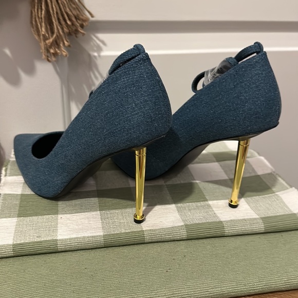 Nine West Trevs pump, in Denim - Picture 5 of 8